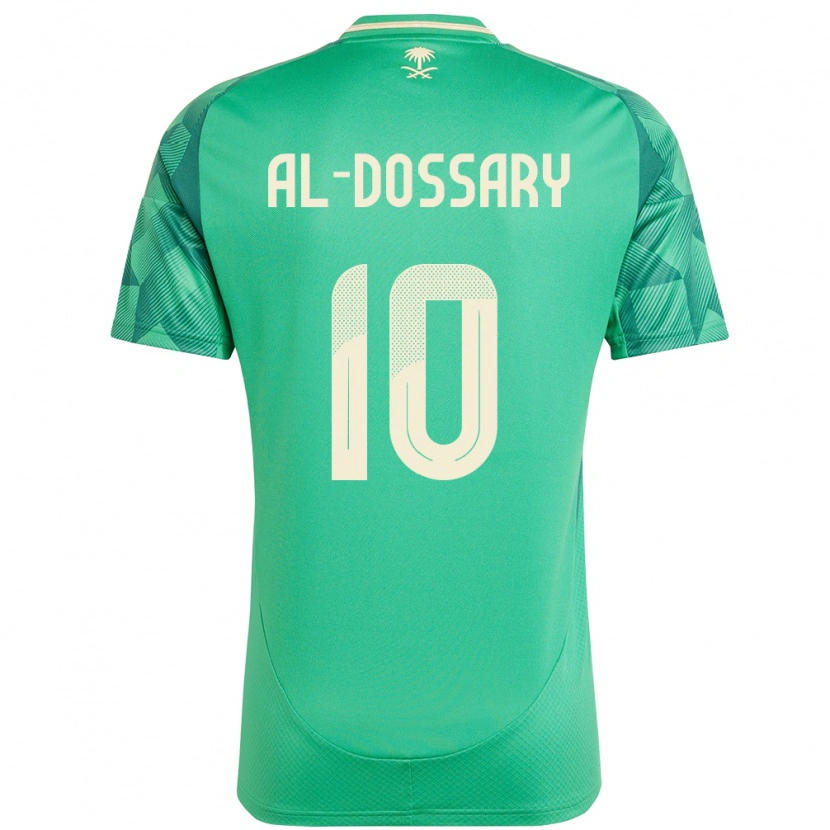 Danxen Damen Saudi-Arabien Abdullah Al-Dossary #10 Grün Heimtrikot Trikot 24-26 T-Shirt Schweiz