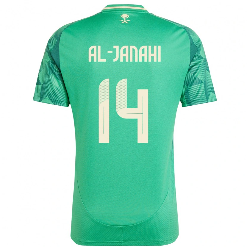 Danxen Damen Saudi-Arabien Nawaf Al-Janahi #14 Grün Heimtrikot Trikot 24-26 T-Shirt Schweiz