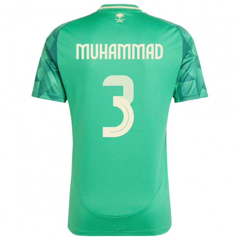 Danxen Damen Saudi-Arabien Lin Muhammad #3 Grün Heimtrikot Trikot 24-26 T-Shirt Schweiz
