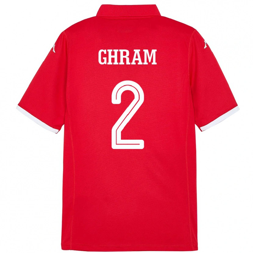 Danxen Damen Tunesien Alaa Ghram #2 Rot Heimtrikot Trikot 24-26 T-Shirt Schweiz