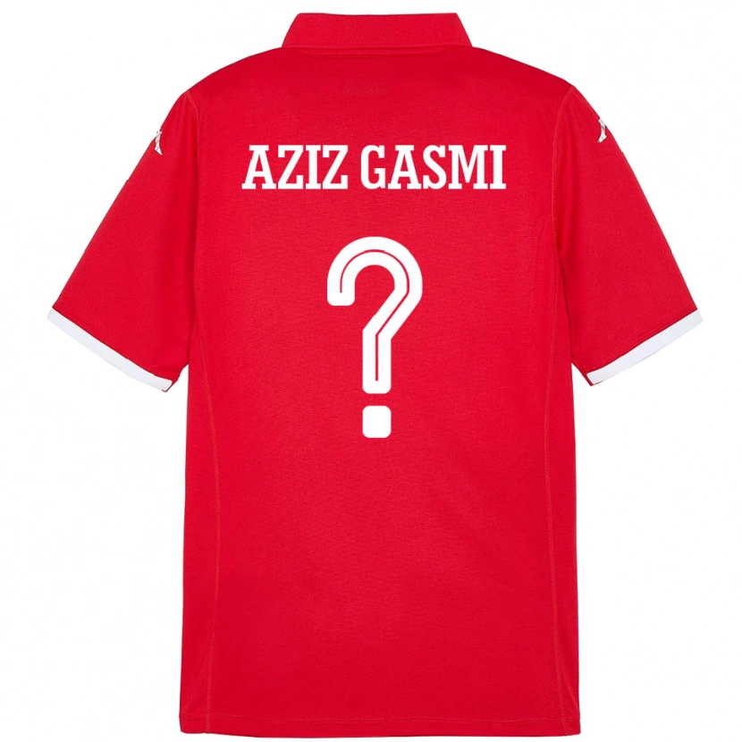 Danxen Damen Tunesien Mohamd Aziz Gasmi #0 Rot Heimtrikot Trikot 24-26 T-Shirt Schweiz