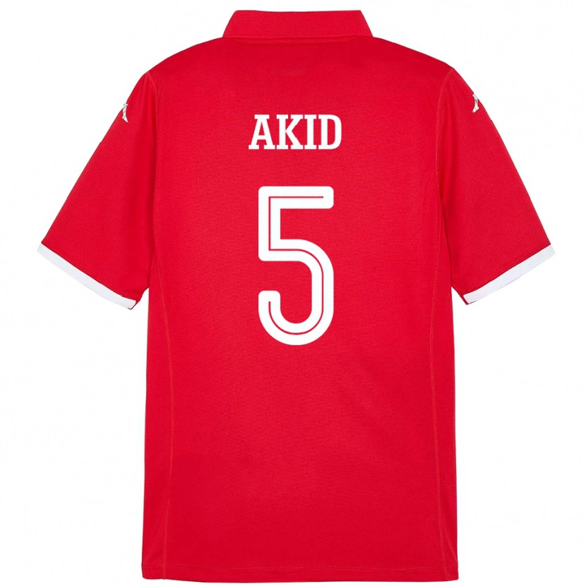 Danxen Damen Tunesien Abdessalem Akid #5 Rot Heimtrikot Trikot 24-26 T-Shirt Schweiz