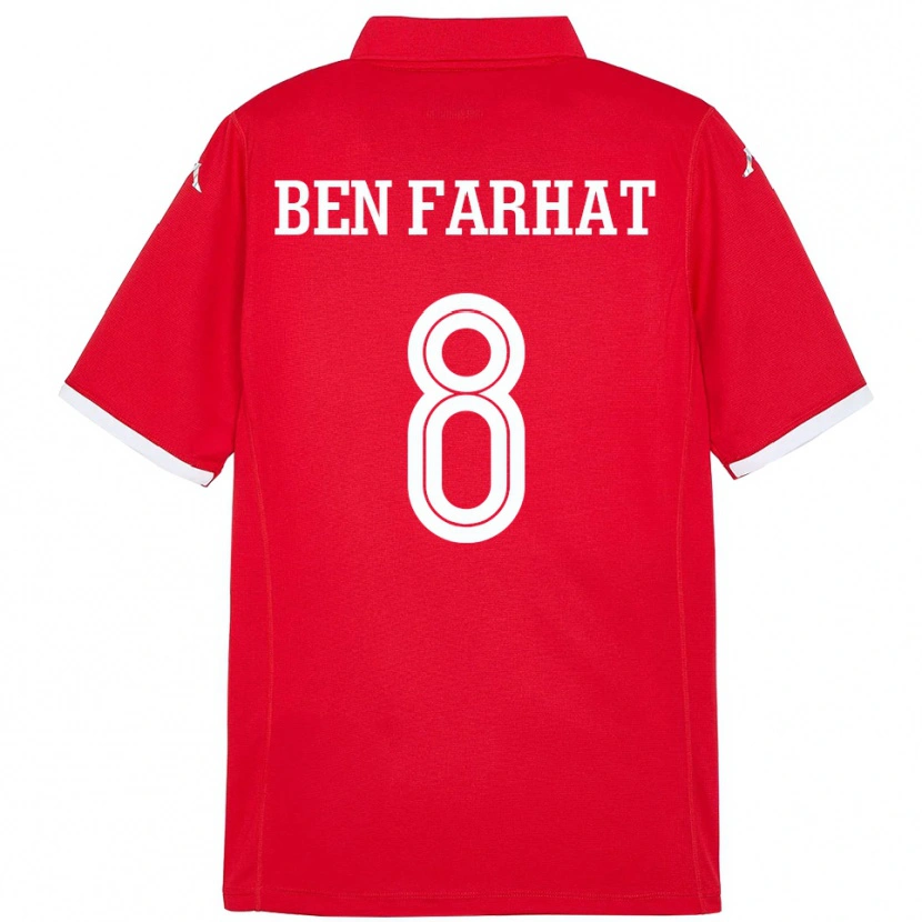 Danxen Damen Tunesien Louey Ben Farhat #8 Rot Heimtrikot Trikot 24-26 T-Shirt Schweiz