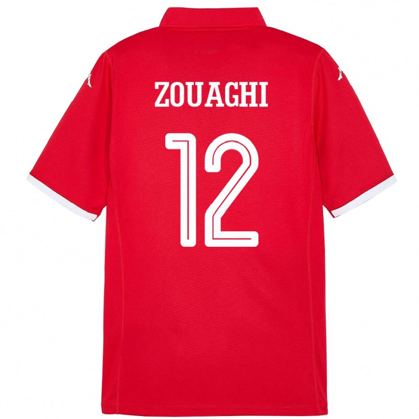 Danxen Damen Tunesien Thomas Zouaghi #12 Rot Heimtrikot Trikot 24-26 T-Shirt Schweiz