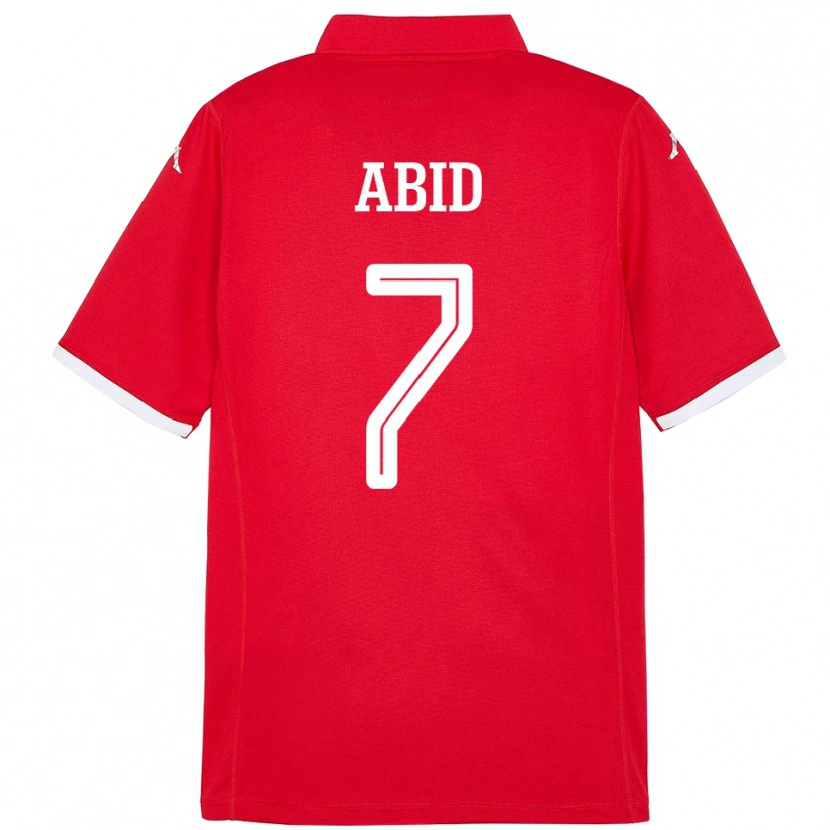 Danxen Damen Tunesien Aziz Abid #7 Rot Heimtrikot Trikot 24-26 T-Shirt Schweiz