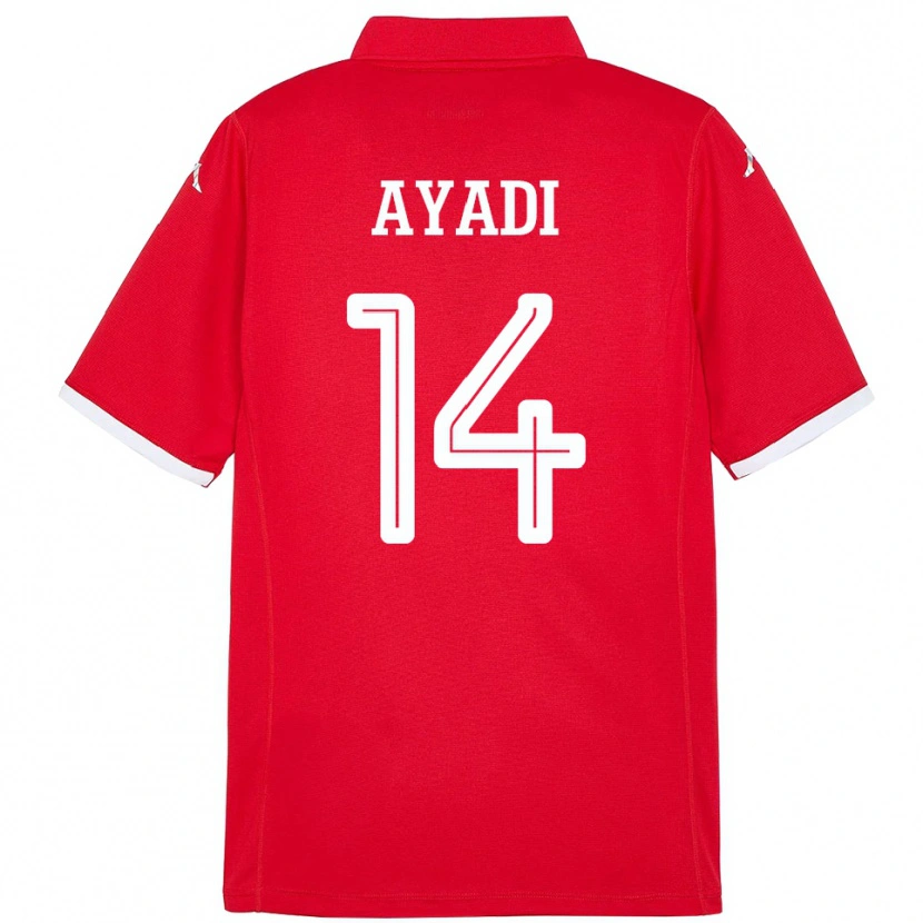 Danxen Damen Tunesien Ghada Ayadi #14 Rot Heimtrikot Trikot 24-26 T-Shirt Schweiz