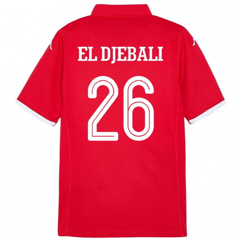 Danxen Damen Tunesien Chaim El Djebali #26 Rot Heimtrikot Trikot 24-26 T-Shirt Schweiz