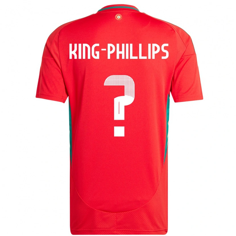 Danxen Damen Wales Zac King-Phillips #0 Rot Heimtrikot Trikot 24-26 T-Shirt Schweiz
