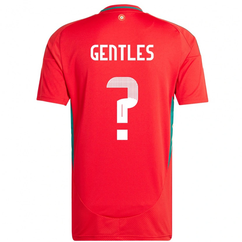 Danxen Damen Wales Josh Gentles #0 Rot Heimtrikot Trikot 24-26 T-Shirt Schweiz