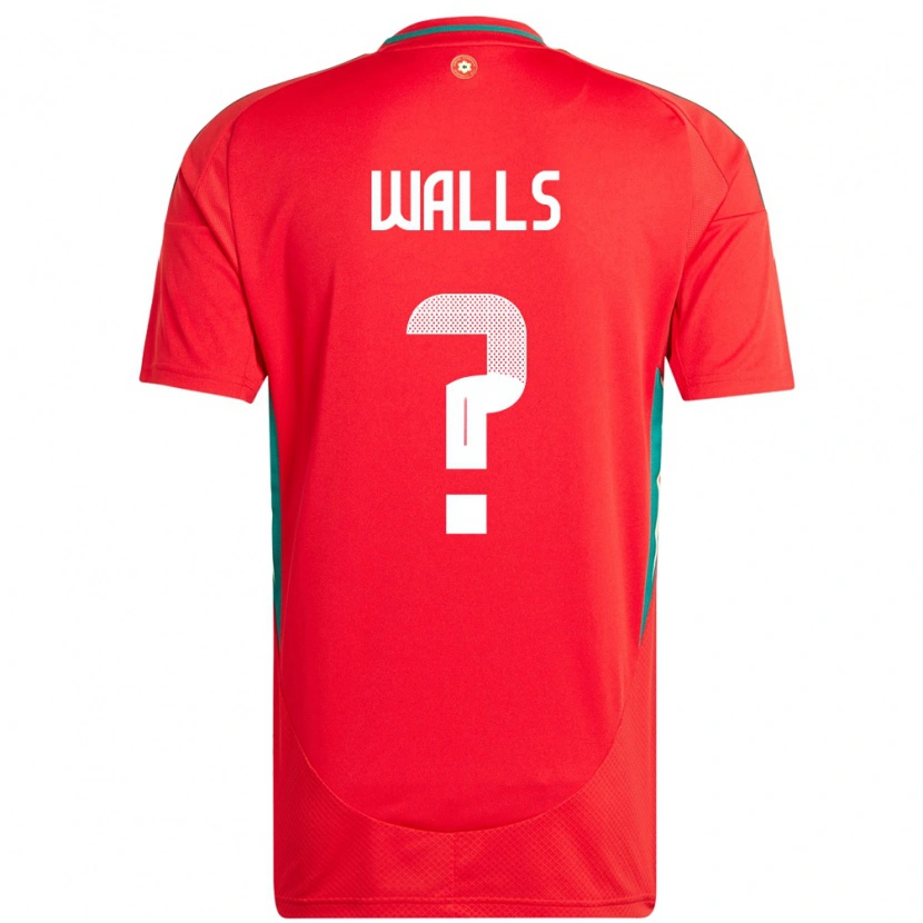 Danxen Damen Wales Archie Walls #0 Rot Heimtrikot Trikot 24-26 T-Shirt Schweiz