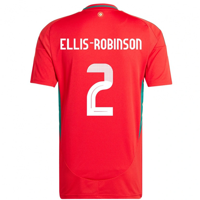 Danxen Damen Wales Eddie Ellis-Robinson #2 Rot Heimtrikot Trikot 24-26 T-Shirt Schweiz