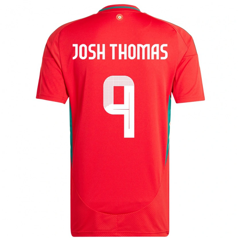 Danxen Damen Wales Josh Thomas #9 Rot Heimtrikot Trikot 24-26 T-Shirt Schweiz