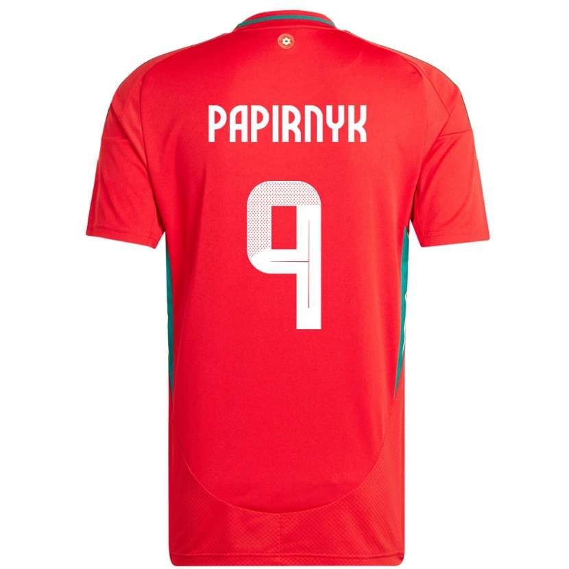 Danxen Damen Wales Leo Papirnyk #9 Rot Heimtrikot Trikot 24-26 T-Shirt Schweiz