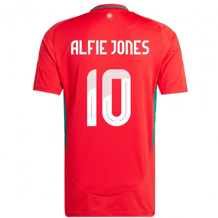 Danxen Damen Wales Alfie Jones #10 Rot Heimtrikot Trikot 24-26 T-Shirt Schweiz