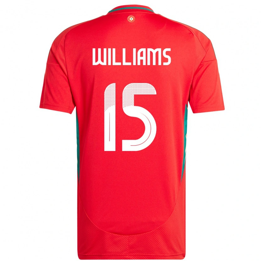 Danxen Damen Wales Joe Williams #15 Rot Heimtrikot Trikot 24-26 T-Shirt Schweiz
