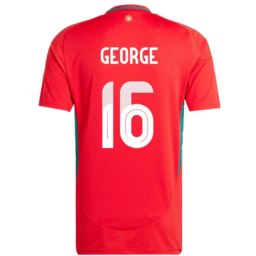 Danxen Damen Wales Trey George #16 Rot Heimtrikot Trikot 24-26 T-Shirt Schweiz