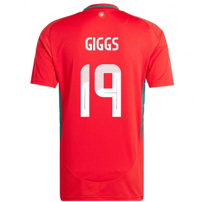 Danxen Damen Wales Zach Giggs #19 Rot Heimtrikot Trikot 24-26 T-Shirt Schweiz
