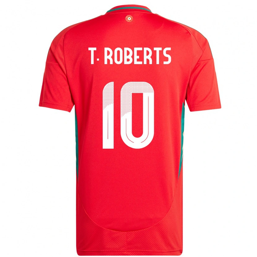 Danxen Damen Wales Tyler Roberts #10 Rot Heimtrikot Trikot 24-26 T-Shirt Schweiz