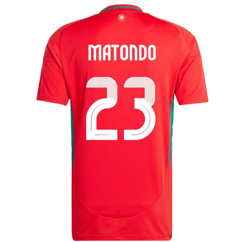 Danxen Damen Wales Rabbi Matondo #23 Rot Heimtrikot Trikot 24-26 T-Shirt Schweiz