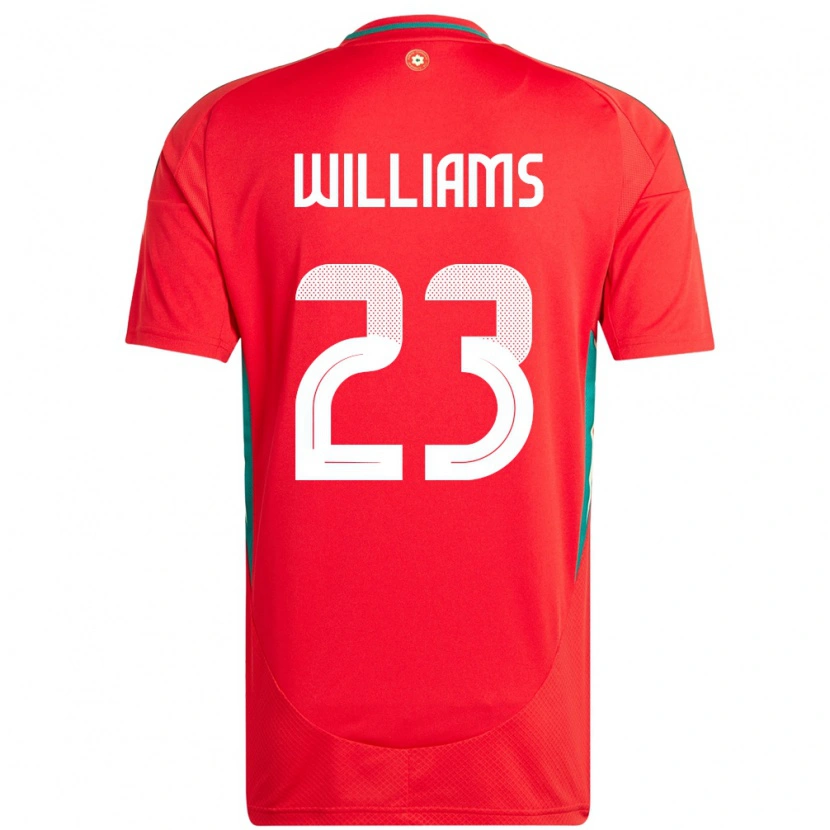Danxen Damen Wales Chloe Williams #23 Rot Heimtrikot Trikot 24-26 T-Shirt Schweiz