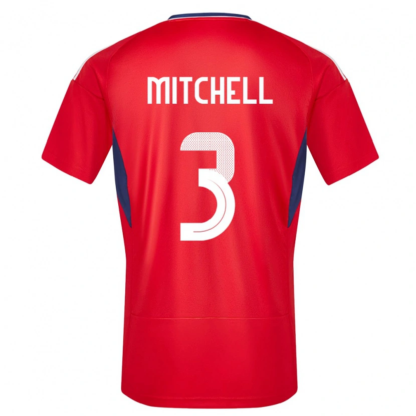 Danxen Damen Costa Rica Jeyland Mitchell #3 Rot Heimtrikot Trikot 24-26 T-Shirt Schweiz