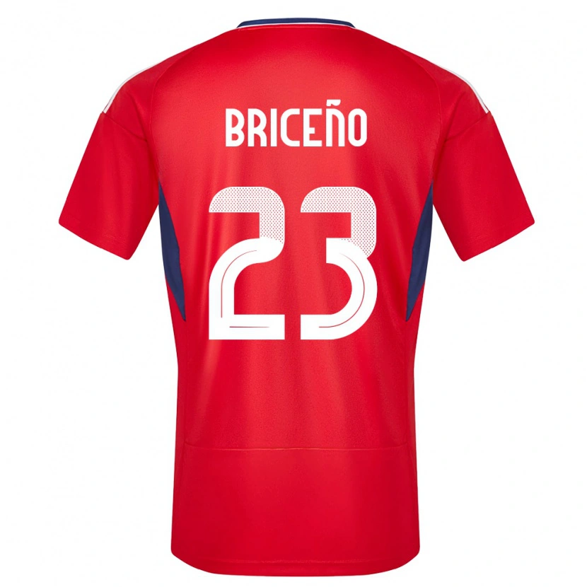 Danxen Damen Costa Rica Kevin Briceño #23 Rot Heimtrikot Trikot 24-26 T-Shirt Schweiz
