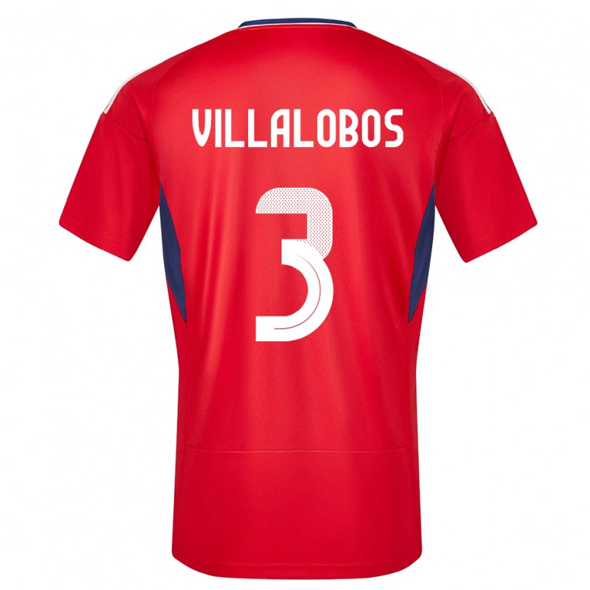 Danxen Damen Costa Rica Guillermo Villalobos #3 Rot Heimtrikot Trikot 24-26 T-Shirt Schweiz
