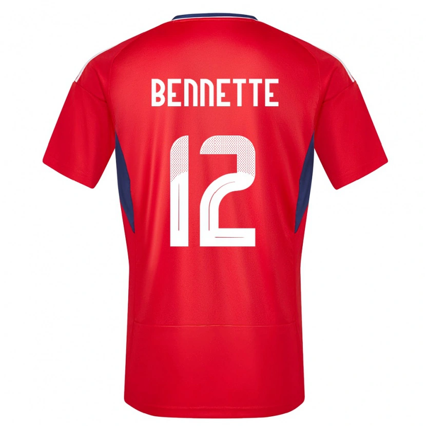 Danxen Damen Costa Rica Nick Bennette #12 Rot Heimtrikot Trikot 24-26 T-Shirt Schweiz