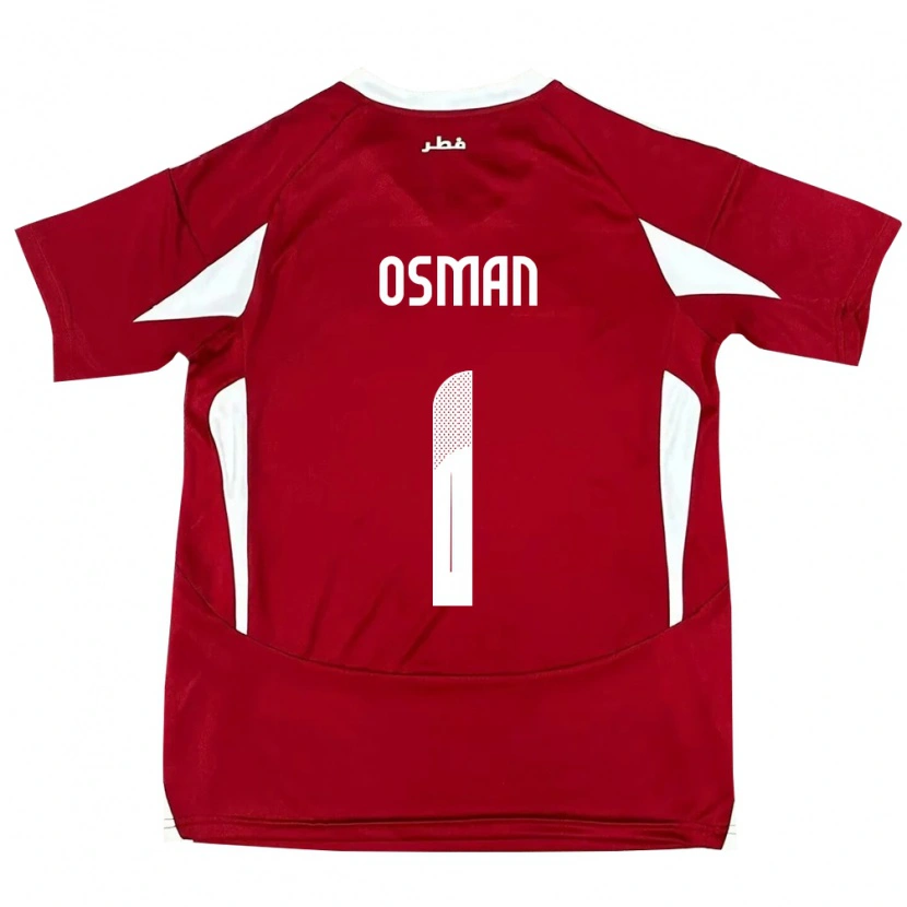 Danxen Damen Katar Abubaker Osman #1 Rot Heimtrikot Trikot 24-26 T-Shirt Schweiz