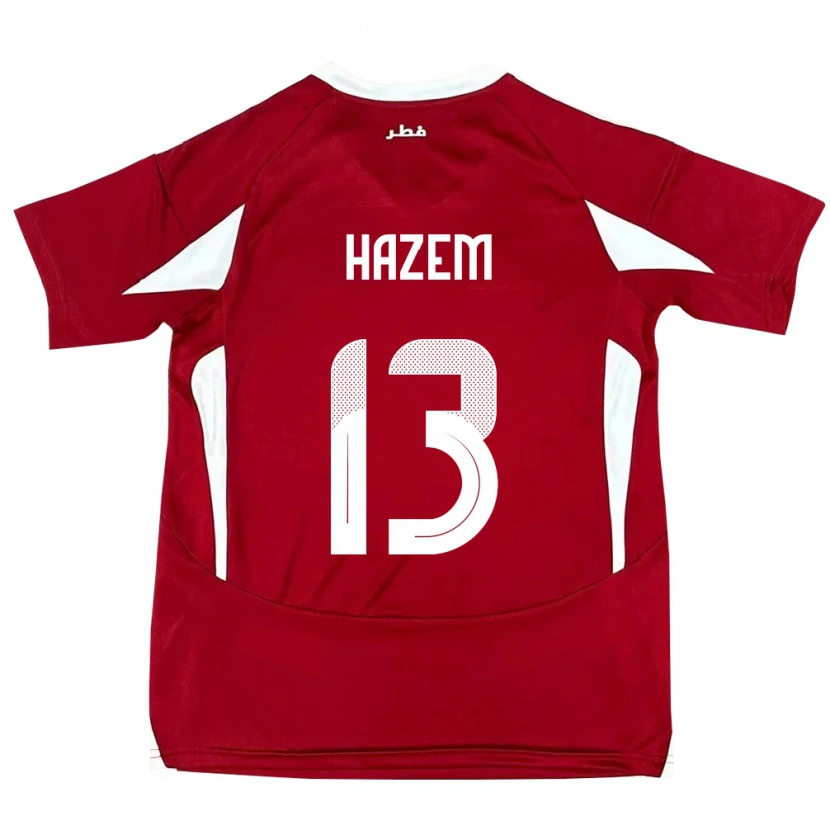 Danxen Damen Katar Hazem Shehata #13 Rot Heimtrikot Trikot 24-26 T-Shirt Schweiz