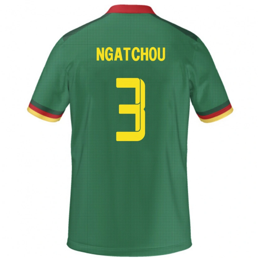 Danxen Damen Kamerun Ricky Ngatchou Kamtchouang #3 Grün Heimtrikot Trikot 24-26 T-Shirt Schweiz