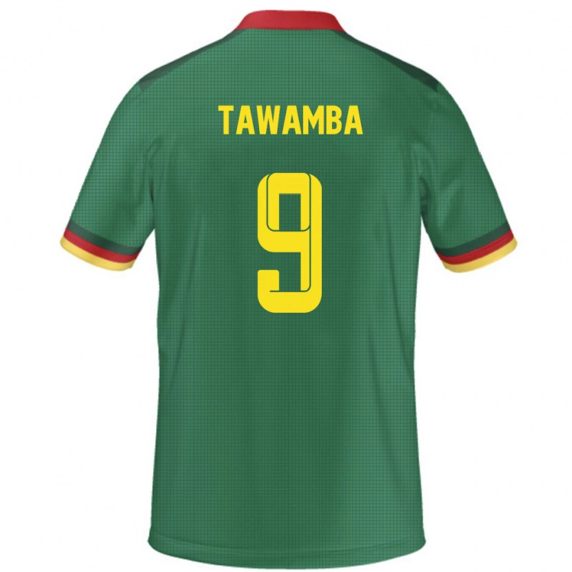 Danxen Damen Kamerun Leandre Tawamba #9 Grün Heimtrikot Trikot 24-26 T-Shirt Schweiz