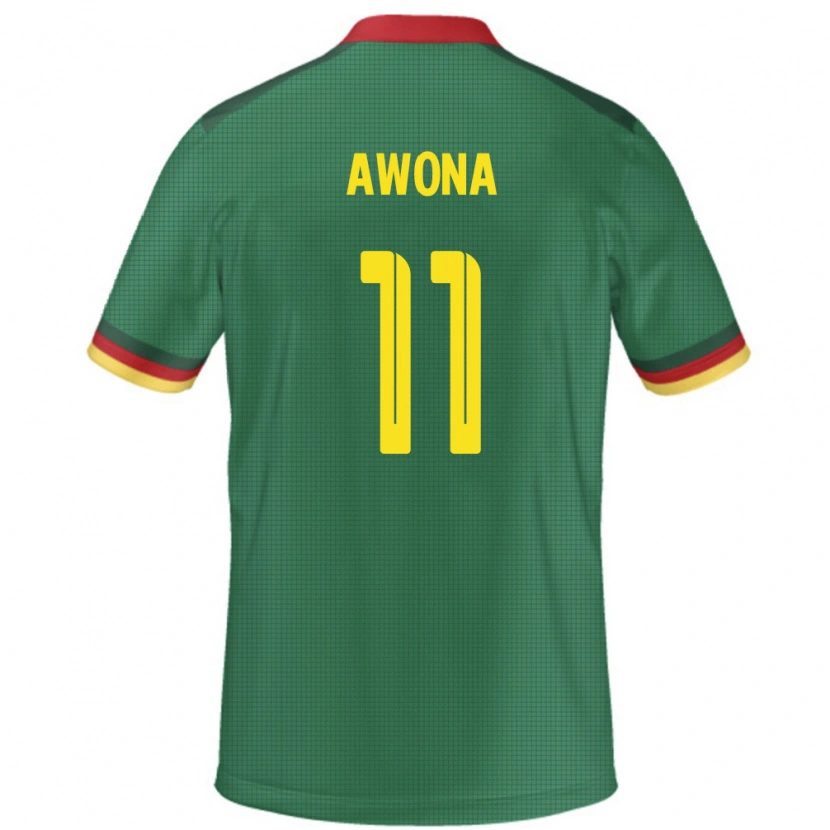 Danxen Damen Kamerun Aurelle Awona #11 Grün Heimtrikot Trikot 24-26 T-Shirt Schweiz