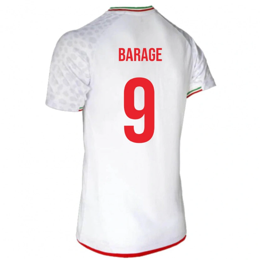 Danxen Damen Iran Yaghoub Barage #9 Weiß Heimtrikot Trikot 24-26 T-Shirt Schweiz