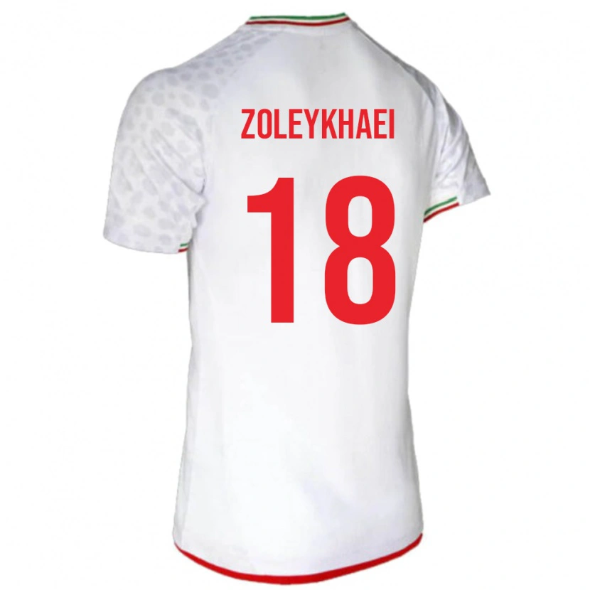 Danxen Damen Iran Abolfazl Zoleykhaei #18 Weiß Heimtrikot Trikot 24-26 T-Shirt Schweiz