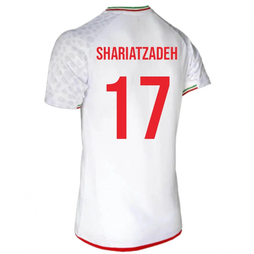 Danxen Damen Iran Ahmad Shariatzadeh #17 Weiß Heimtrikot Trikot 24-26 T-Shirt Schweiz