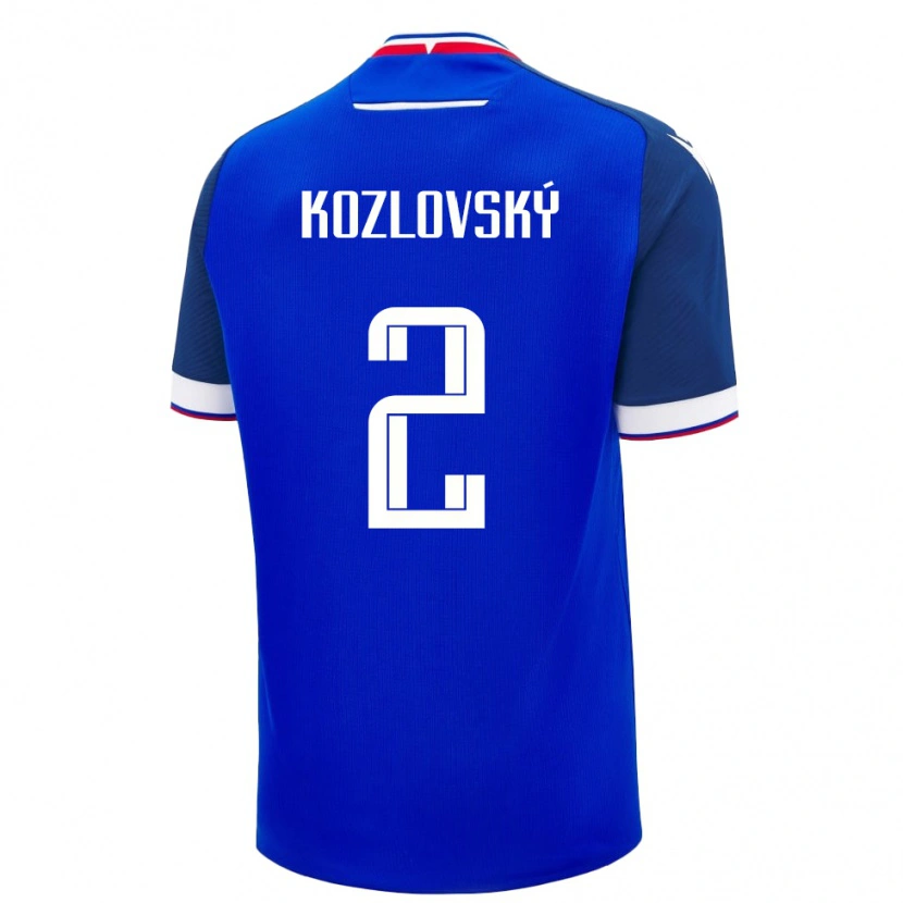 Danxen Damen Slowakei Samuel Kozlovský #2 Blau Heimtrikot Trikot 24-26 T-Shirt Schweiz