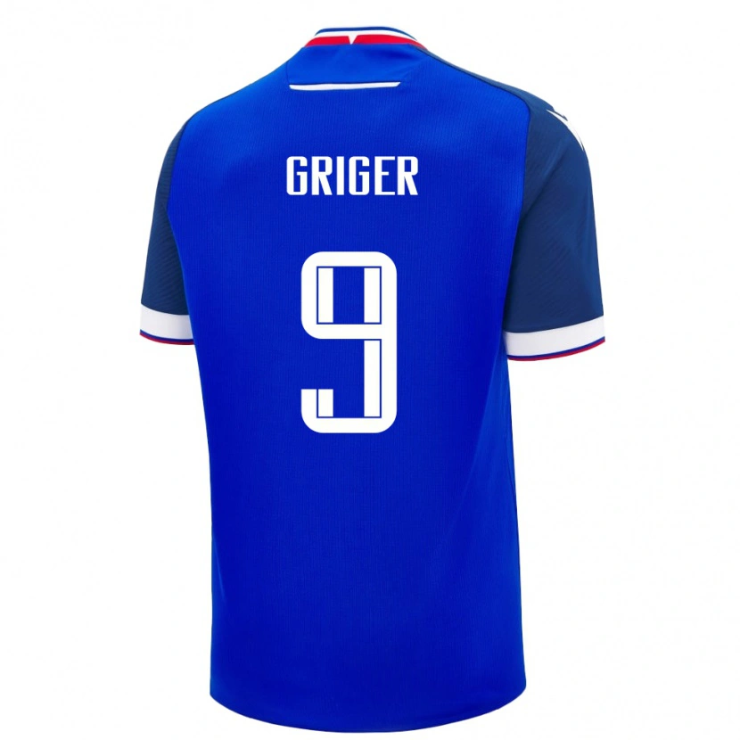 Danxen Damen Slowakei Adam Griger #9 Blau Heimtrikot Trikot 24-26 T-Shirt Schweiz