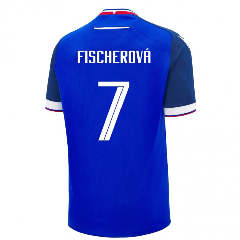 Danxen Damen Slowakei Patrícia Fischerová #7 Blau Heimtrikot Trikot 24-26 T-Shirt Schweiz