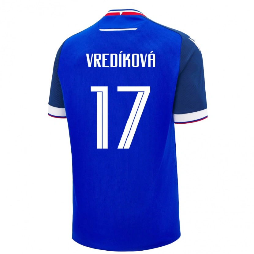 Danxen Damen Slowakei Katarína Vredíková #17 Blau Heimtrikot Trikot 24-26 T-Shirt Schweiz
