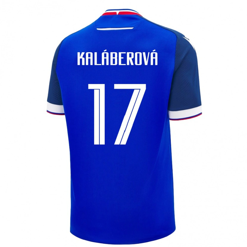 Danxen Damen Slowakei Victoria Kaláberová #17 Blau Heimtrikot Trikot 24-26 T-Shirt Schweiz