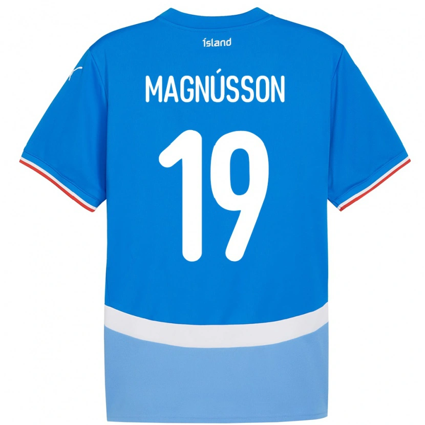 Danxen Damen Island Júlíus Magnússon #19 Blau Heimtrikot Trikot 24-26 T-Shirt Schweiz