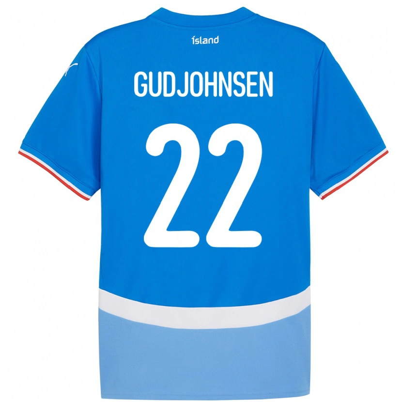 Danxen Damen Island Andri Gudjohnsen #22 Blau Heimtrikot Trikot 24-26 T-Shirt Schweiz