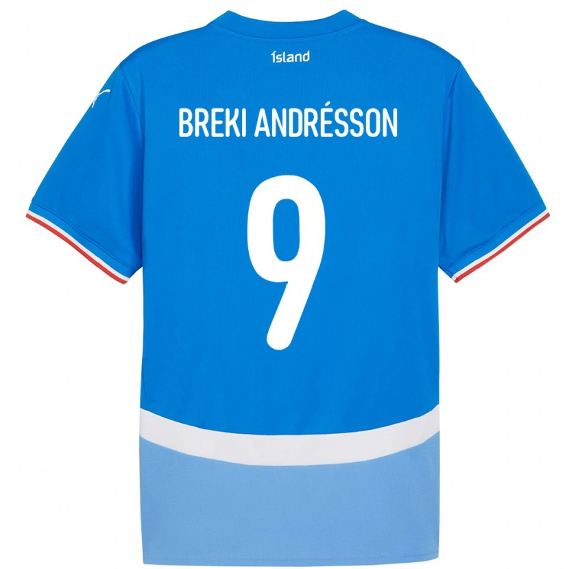 Danxen Damen Island Benoný Breki Andrésson #9 Blau Heimtrikot Trikot 24-26 T-Shirt Schweiz