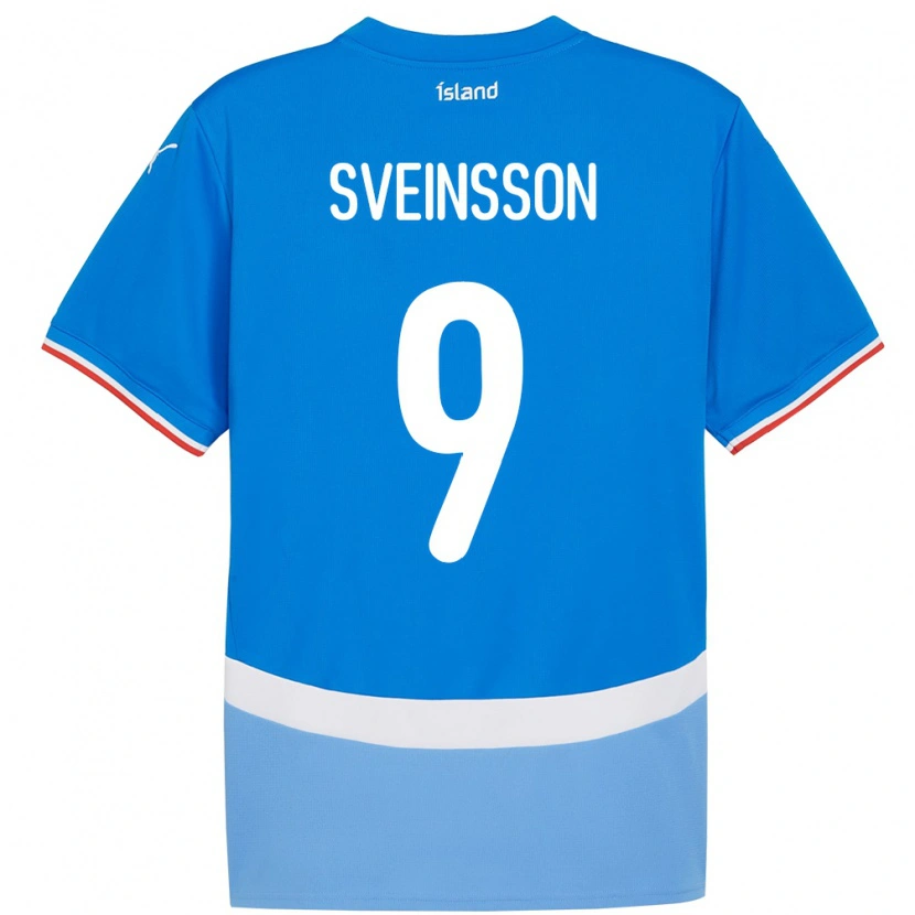 Danxen Damen Island Rúnar Dadi Vatsndal Sveinsson #9 Blau Heimtrikot Trikot 24-26 T-Shirt Schweiz