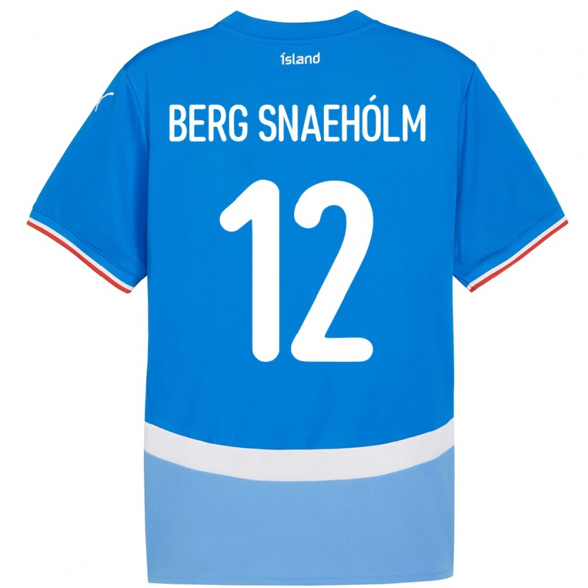 Danxen Damen Island Gylfi Berg Snaehólm #12 Blau Heimtrikot Trikot 24-26 T-Shirt Schweiz