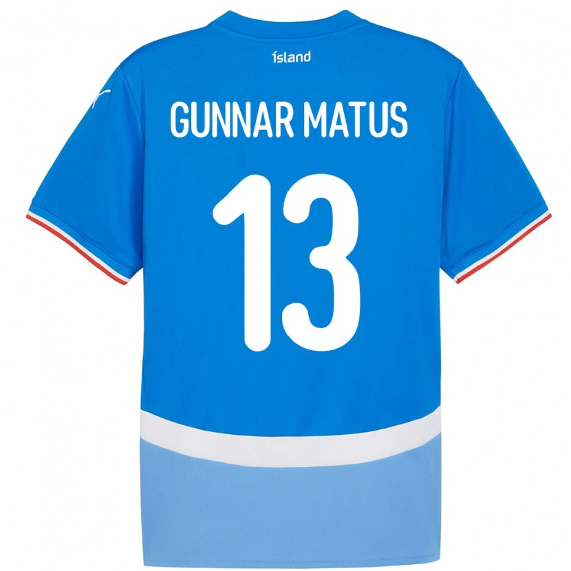 Danxen Damen Island Aron Gunnar Matus #13 Blau Heimtrikot Trikot 24-26 T-Shirt Schweiz
