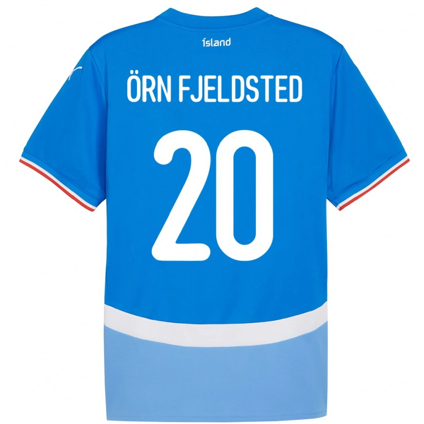 Danxen Damen Island Dagur Örn Fjeldsted #20 Blau Heimtrikot Trikot 24-26 T-Shirt Schweiz