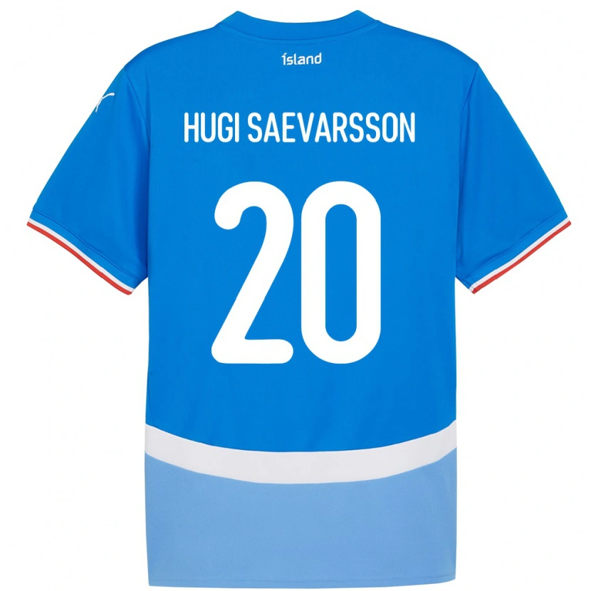 Danxen Damen Island Róbert Hugi Saevarsson #20 Blau Heimtrikot Trikot 24-26 T-Shirt Schweiz