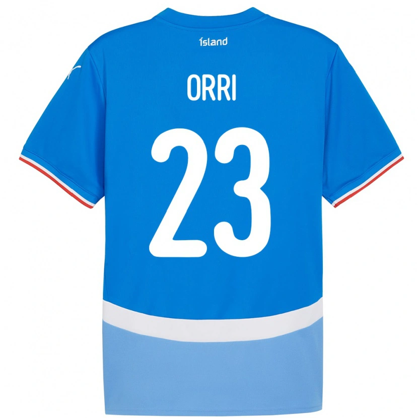 Danxen Damen Island Ágúst Orri Thorsteinsson #23 Blau Heimtrikot Trikot 24-26 T-Shirt Schweiz